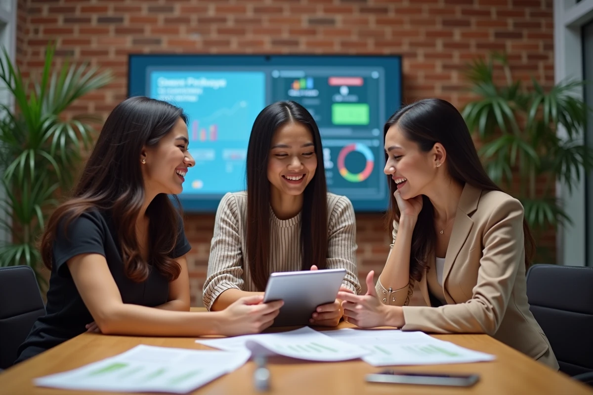 Groupe de femmes discutant lors d